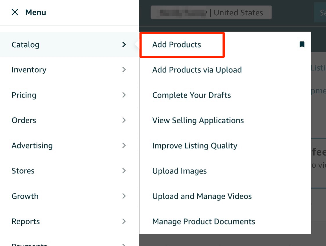Amazon Catalog - Add Products