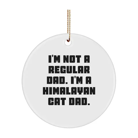Circle ornament for Cat dads